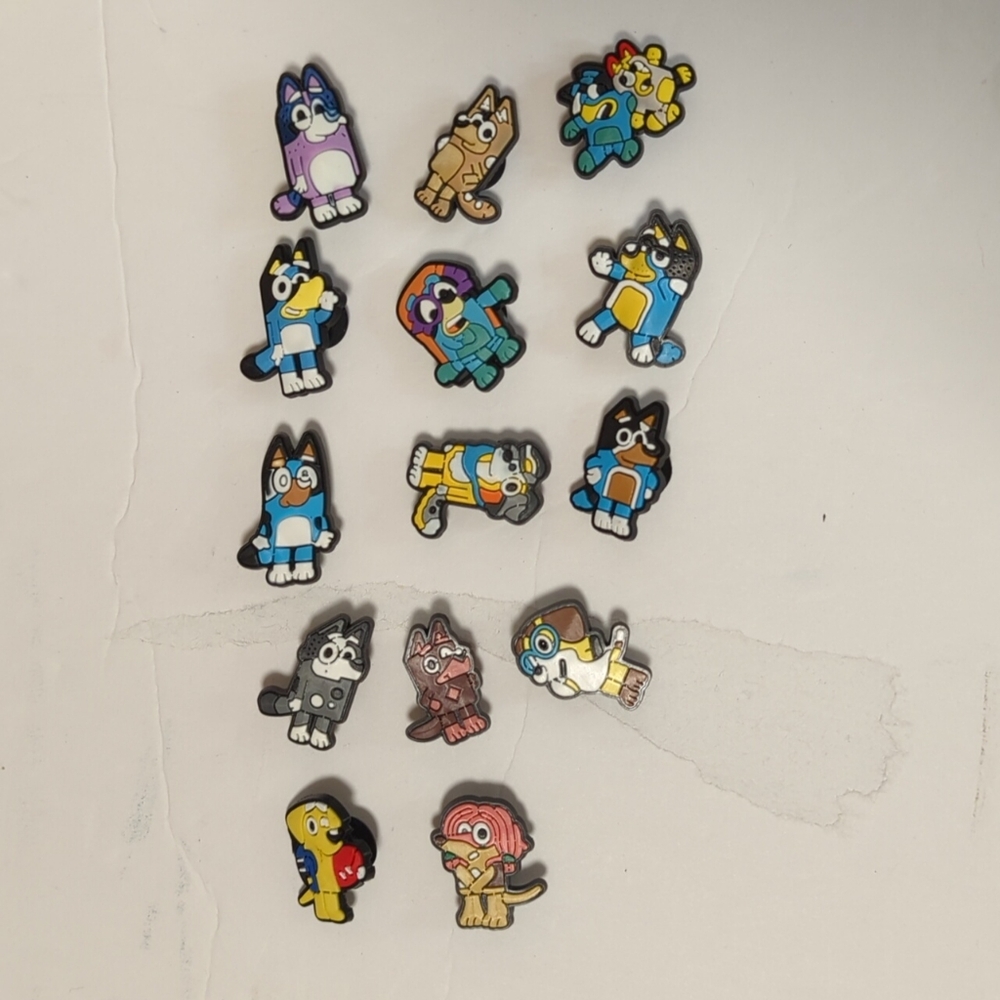 14 CROC CHARMS Bluey